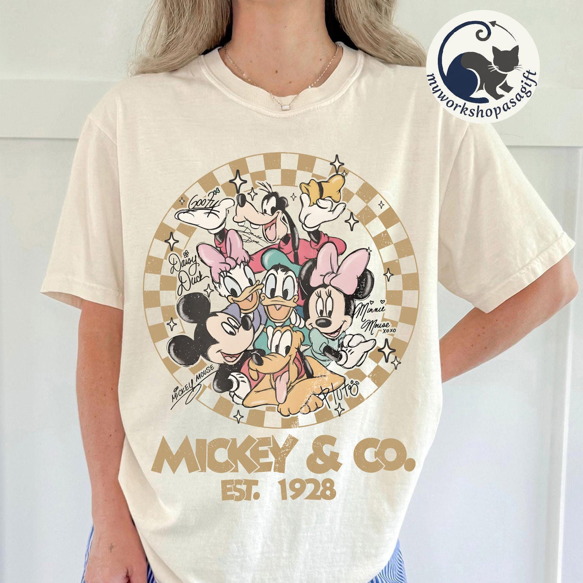 Disney Checkered — Gildan Hoodie fan art by Snagva
