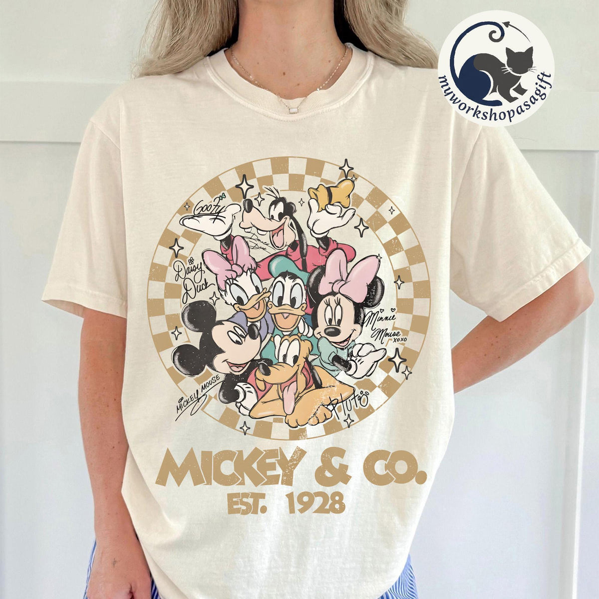 Disney Checkered — Gildan Sweatshirt fan art by Snagva