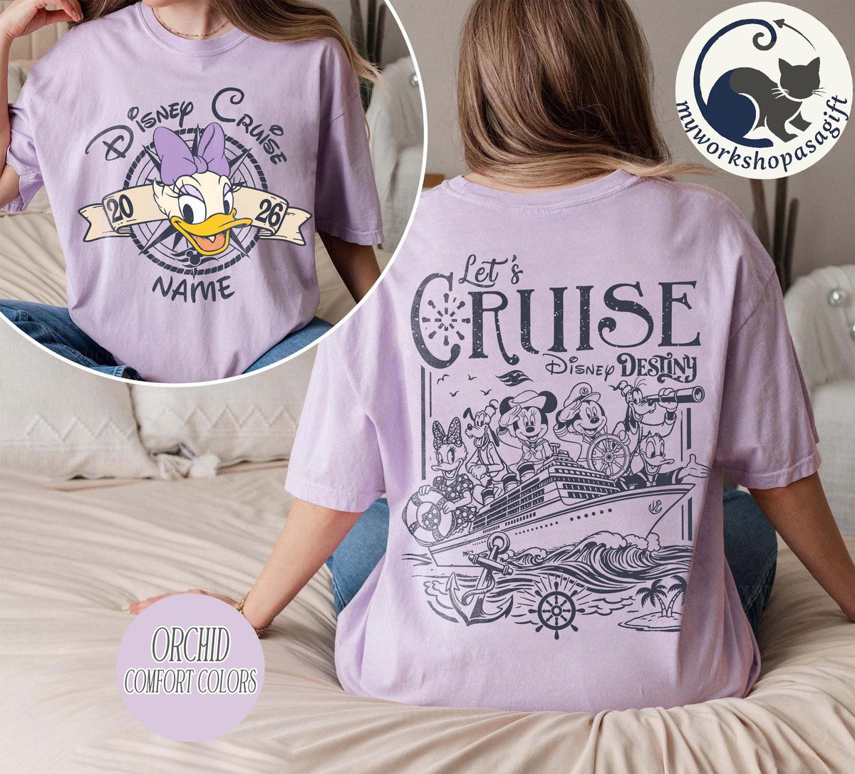 Custom Name Disney Cruise Family Trip 2026 Shirts — Bella+Canvas Tee fan art by Snagva (3)