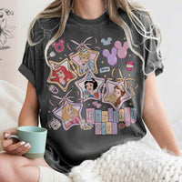 Coquette Bows Disney Princess Birthday Comfort Colors — Bella+Canvas Tee fan art by Snagva (3)