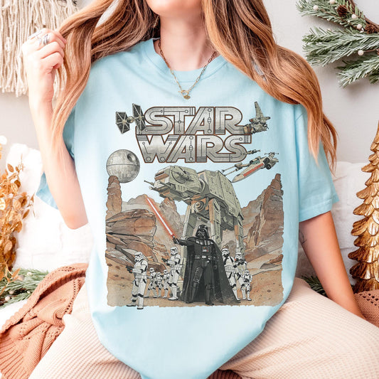 Retro Star Wars Galaxys Edge Comfort Colors — Bella+Canvas Tee