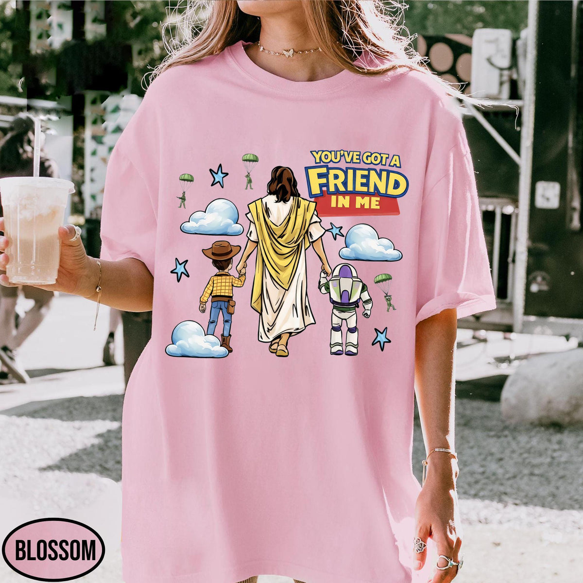 Jesus You've Got A Friend In Me — Gildan Sweatshirt fan art by Snagva (6)