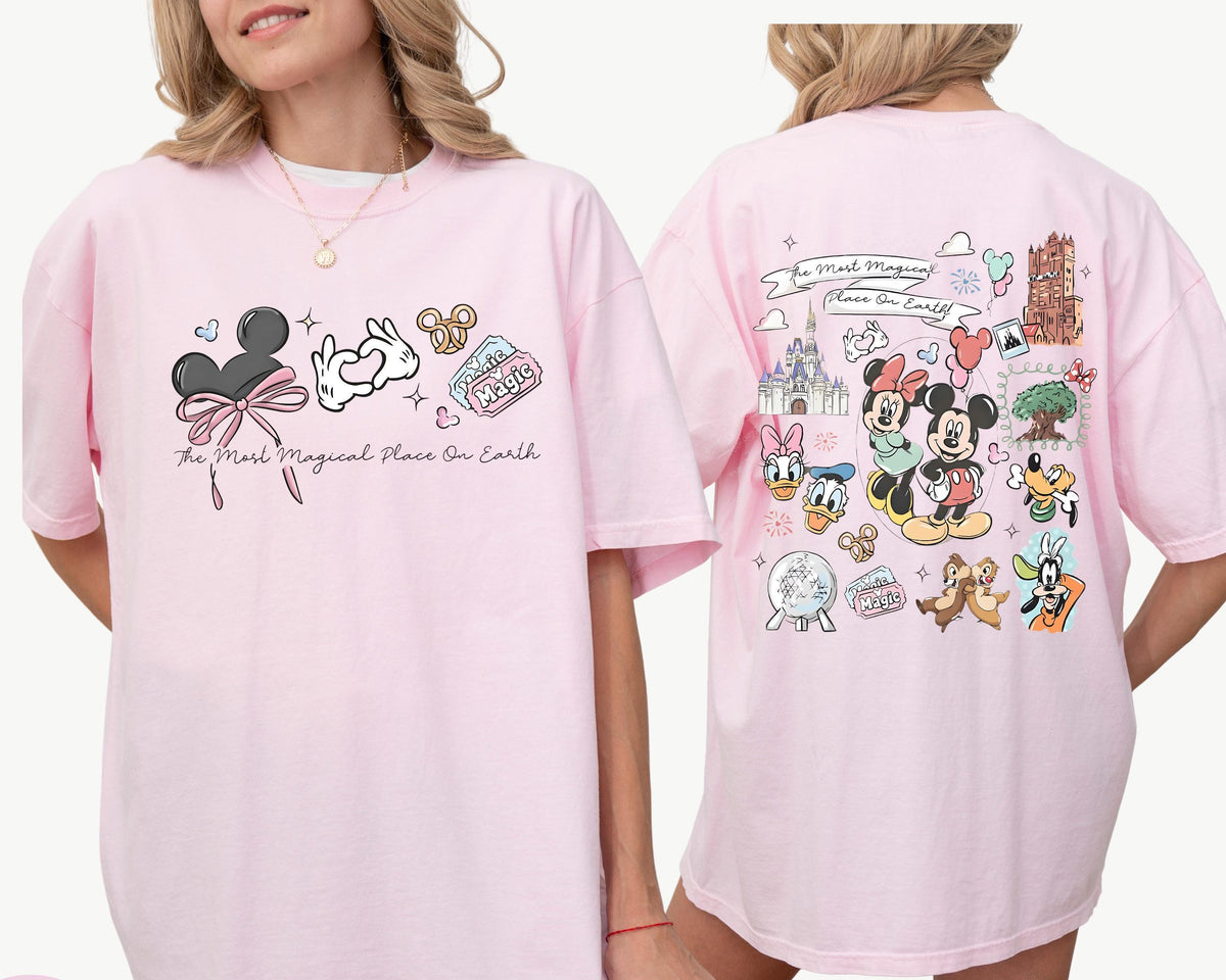 Coquette Bow The Most Magical Place on Earth — Gildan Sweatshirt fan art by Snagva
