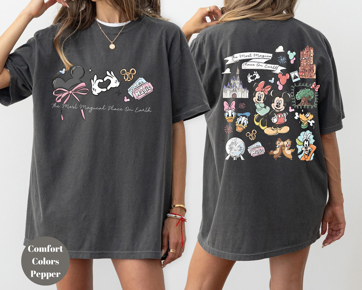 Coquette Bow The Most Magical Place on Earth — Gildan Sweatshirt fan art by Snagva (4)