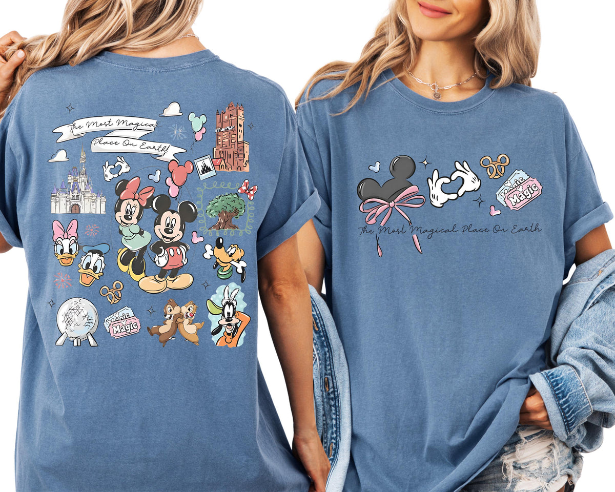 Coquette Bow The Most Magical Place on Earth — Gildan Hoodie fan art by Snagva (5)