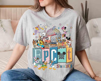 Comfort Colors Epcot Mickey Friends Since 1982 Tour — Gildan Hoodie fan art by Snagva (3)