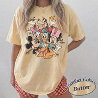 Retro Comfort Colors Mickey and Friends Signatures — Comfort Colors Tee fan art by Snagva (4)