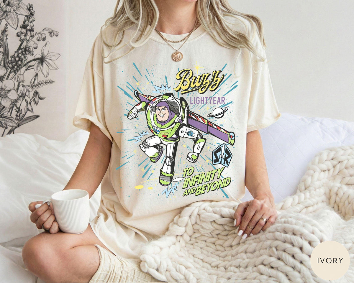 Comfort® Retro Buzz Lightyear To Infinity And Beyond — Gildan Hoodie fan art by Snagva