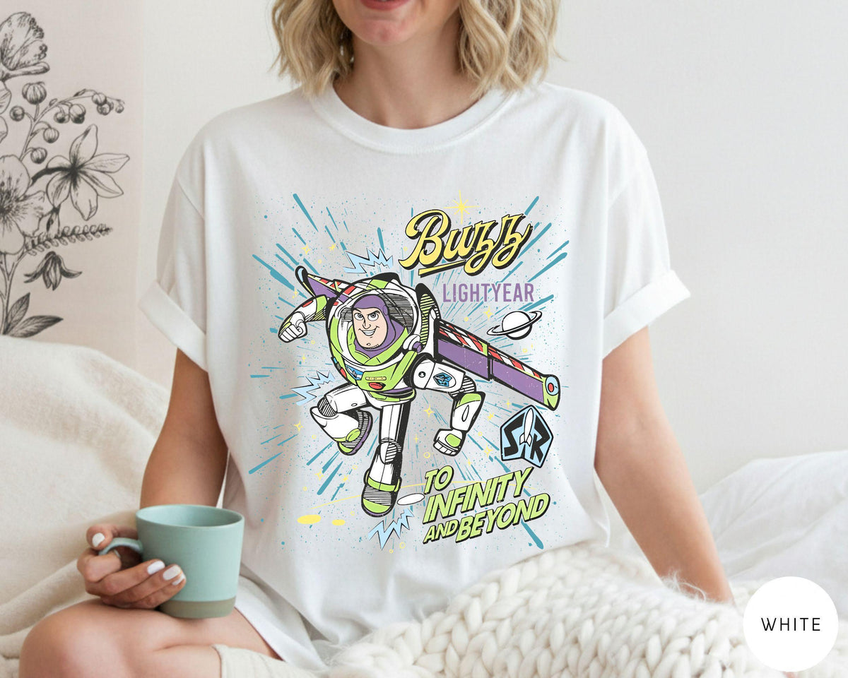 Comfort® Retro Buzz Lightyear To Infinity And Beyond — Gildan Sweatshirt fan art by Snagva (3)