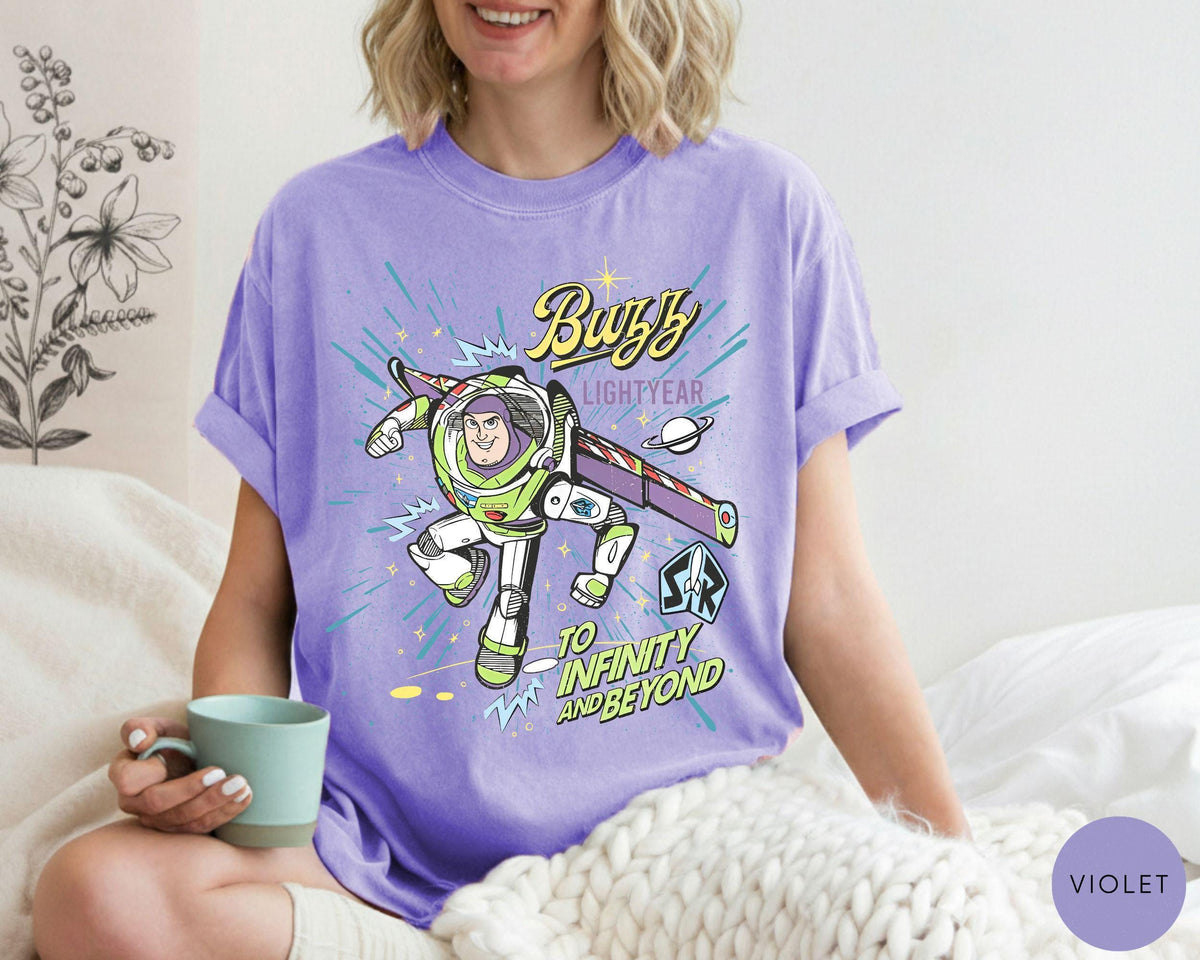 Comfort® Retro Buzz Lightyear To Infinity And Beyond — Bella+Canvas Tee fan art by Snagva (6)