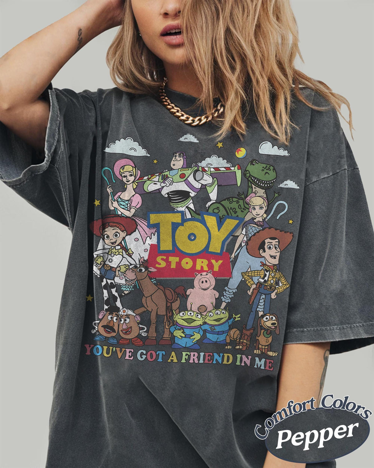 Retro Toy Story Land — Gildan Sweatshirt fan art by Snagva (6)