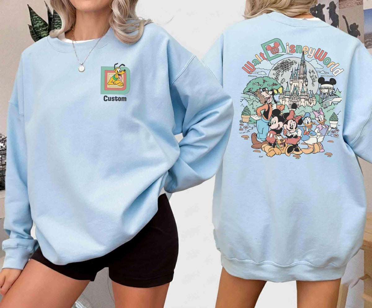 Custom Retro Walt Disney World 2 Sides — Comfort Colors Tee fan art by Snagva (2)