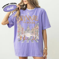 Retro Comfort Colors Winnie The Pooh And Friends — Gildan Hoodie fan art by Snagva (4)