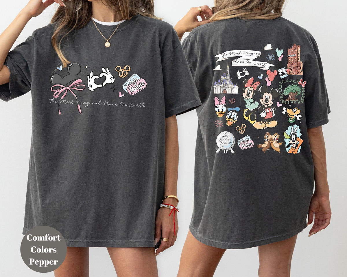 Coquette Bow The Most Magical Place on Earth — Gildan Sweatshirt fan art by Snagva (4)