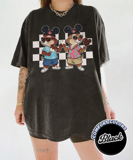 Comfort Colors Chip and Dale Checkered — Bella+Canvas Tee