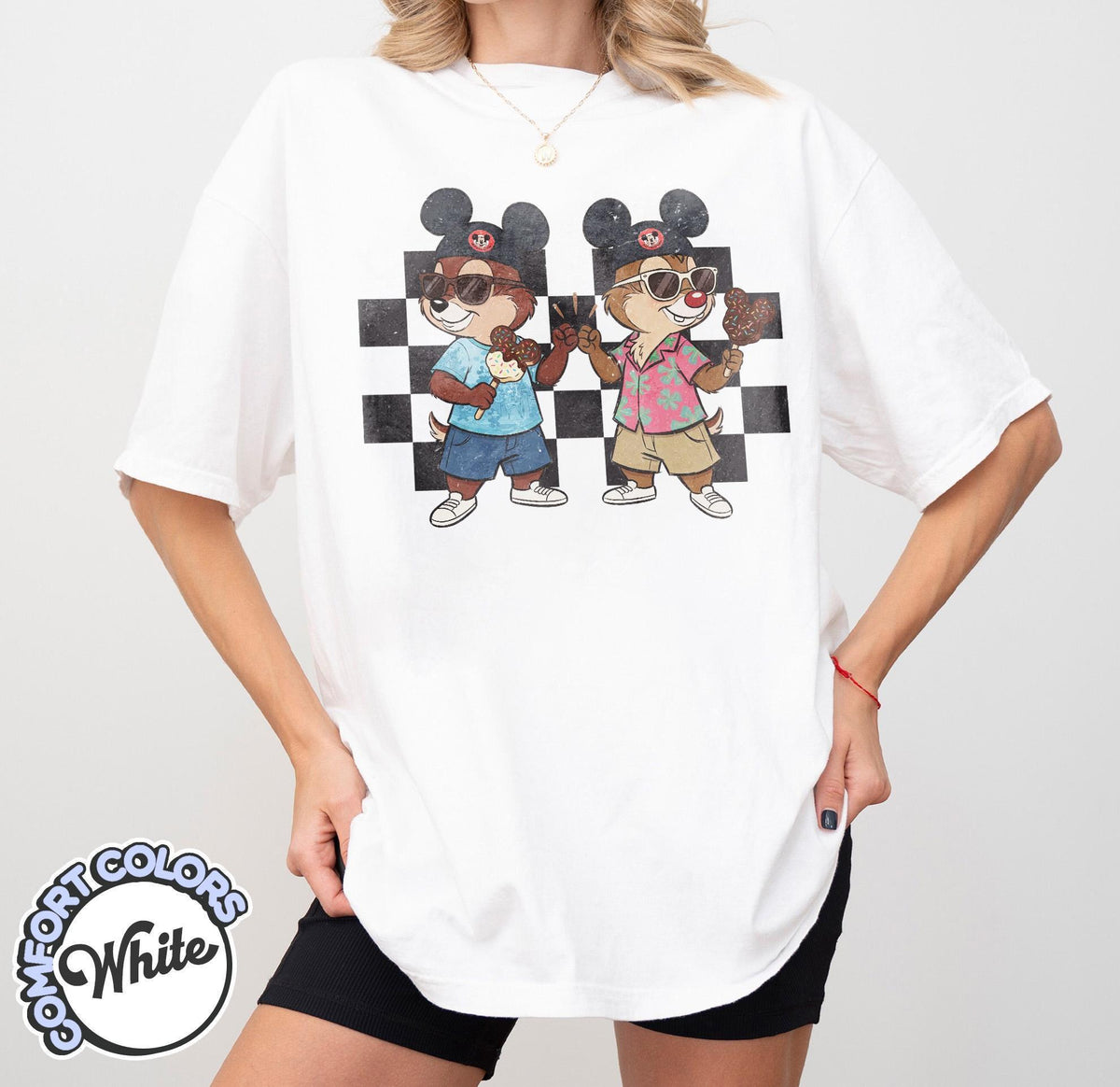 Comfort Colors Chip and Dale Checkered — Comfort Colors Tee fan art by Snagva (3)