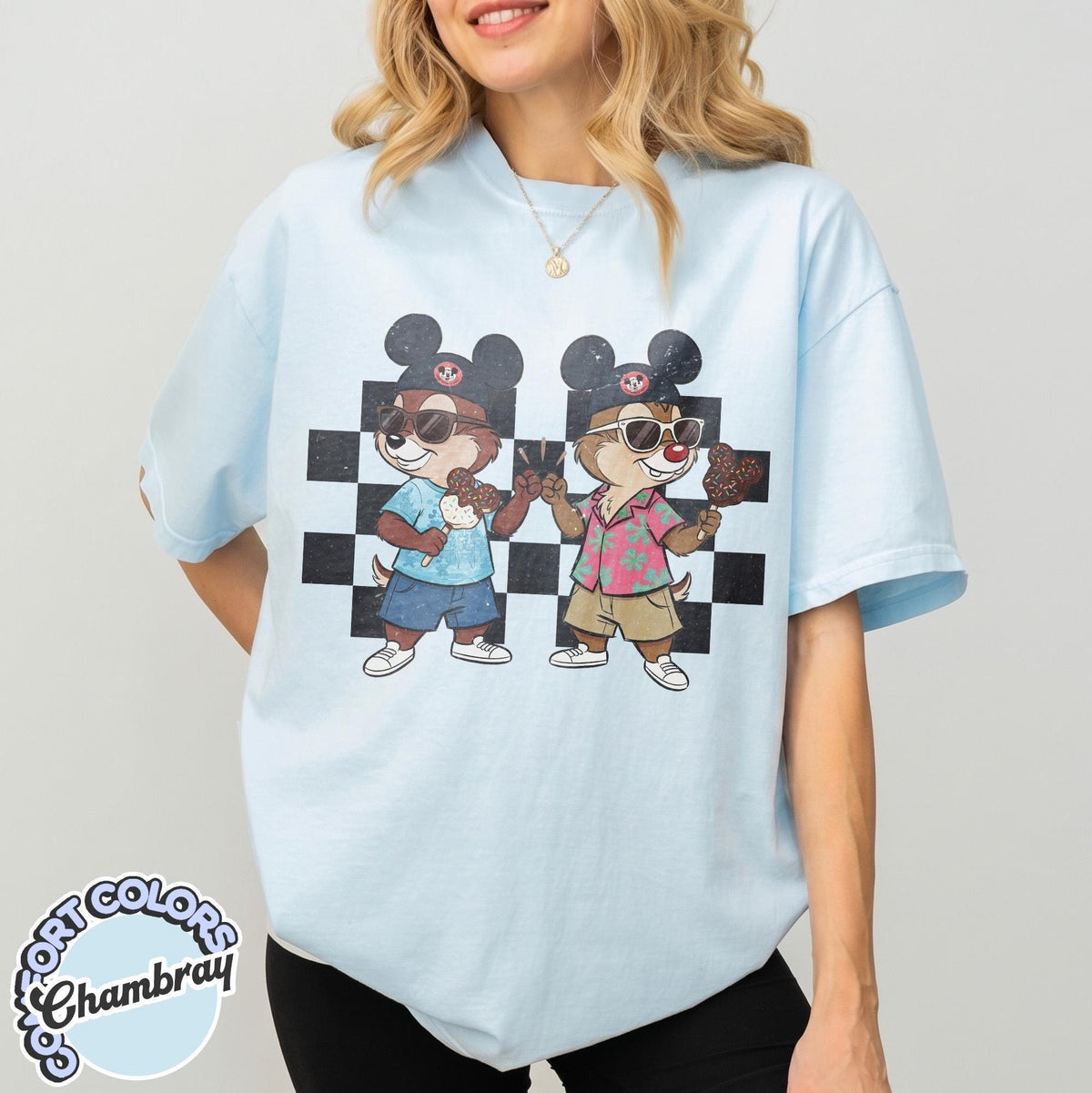 Comfort Colors Chip and Dale Checkered — Gildan Sweatshirt fan art by Snagva (4)