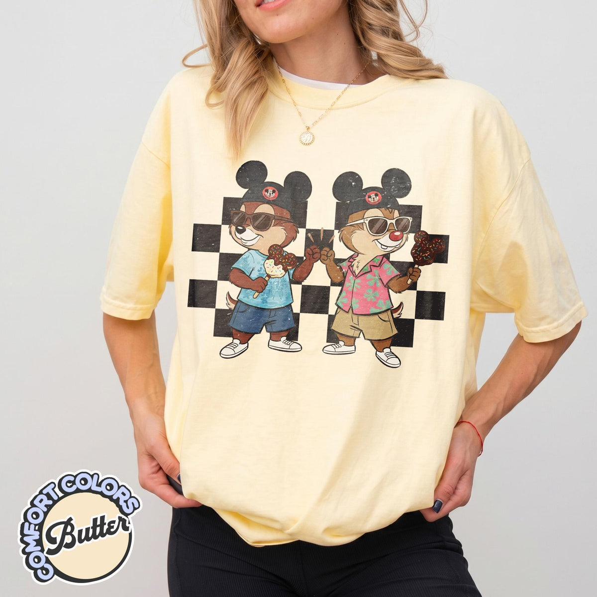 Comfort Colors Chip and Dale Checkered — Gildan Sweatshirt fan art by Snagva (5)