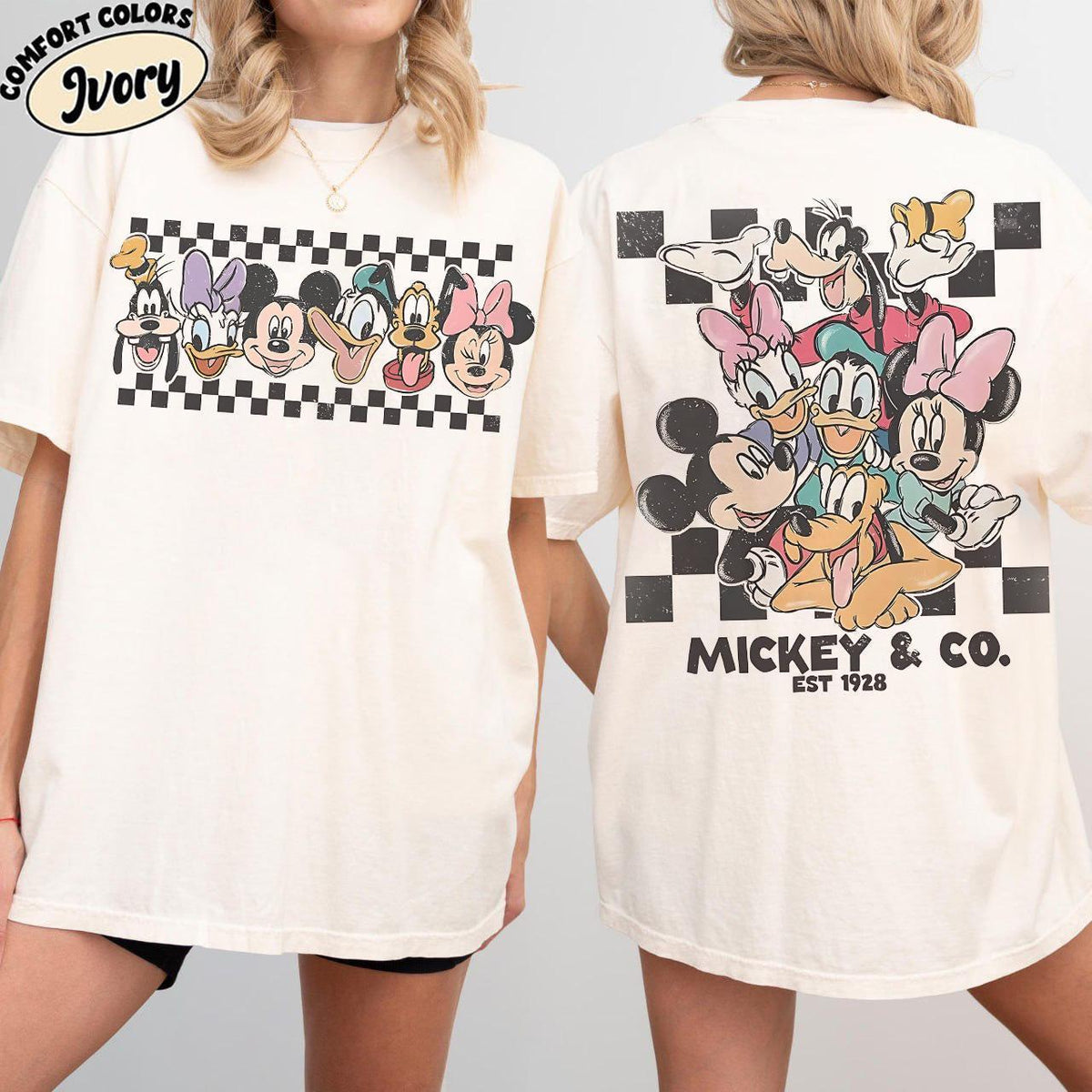 Comfort Colors® Retro Mickey & Co Est 1928 — Bella+Canvas Tee fan art by Snagva (3)