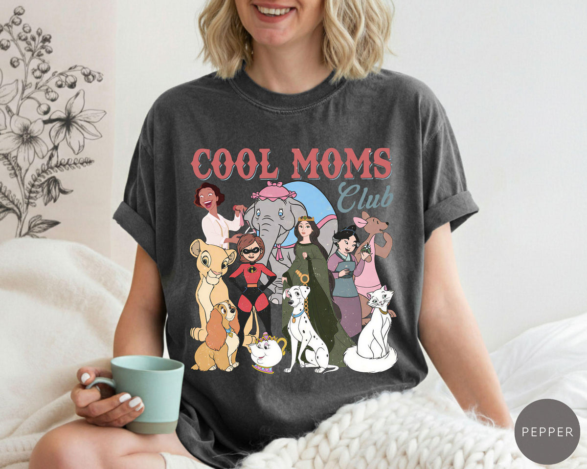 Comfort Colors® Retro Disney Cool Mom Clubs — Comfort Colors Tee fan art by Snagva (2)