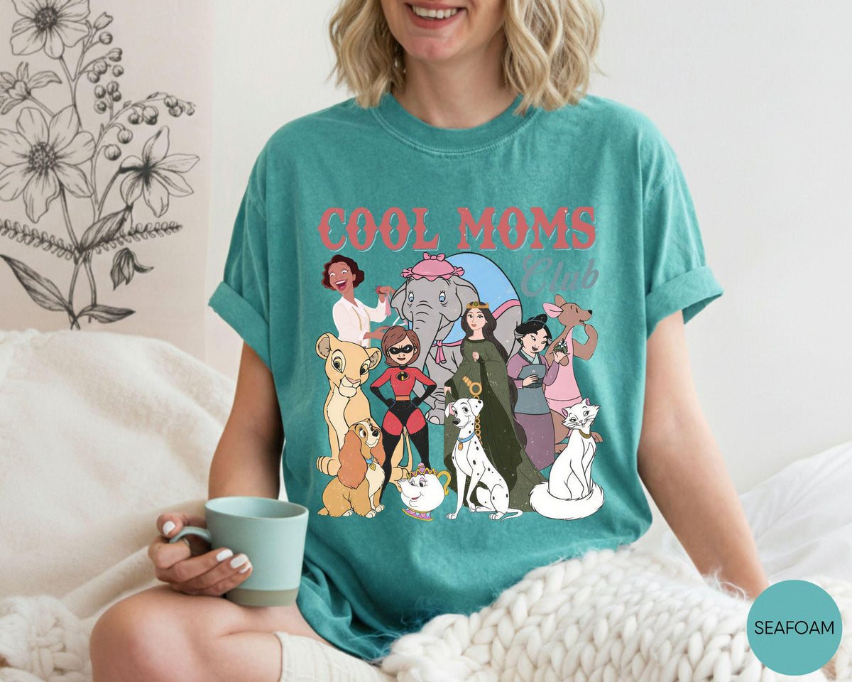 Comfort Colors® Retro Disney Cool Mom Clubs — Gildan Hoodie fan art by Snagva (4)