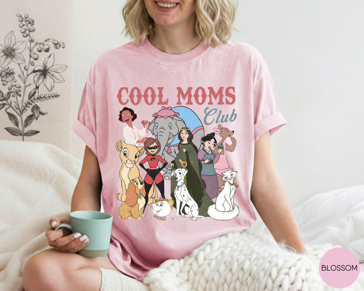 Comfort Colors® Retro Disney Cool Mom Clubs — Gildan Hoodie fan art by Snagva (5)