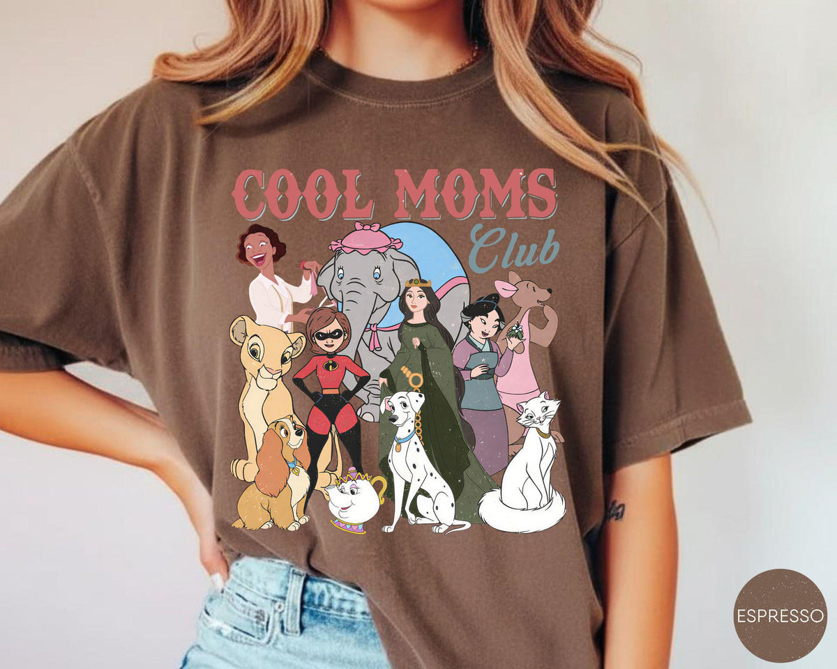 Comfort Colors® Retro Disney Cool Mom Clubs — Gildan Sweatshirt fan art by Snagva (8)