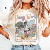 Retro All Characters Disneyworld shirts — Comfort Colors Tee fan art by Snagva (5)