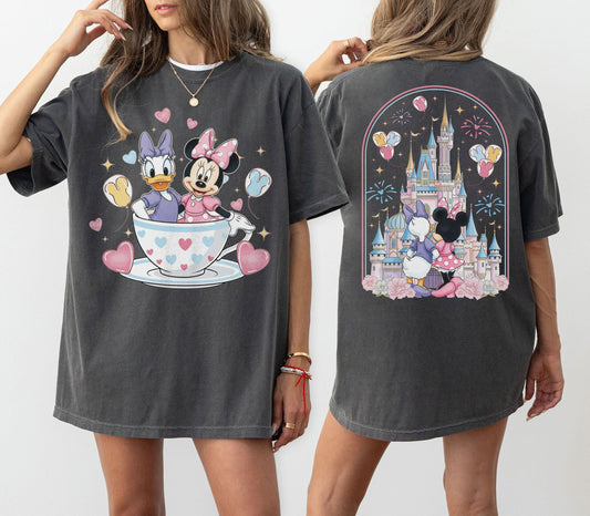 Retro Disney Minnie and Daisy 2 Sided — Gildan Hoodie