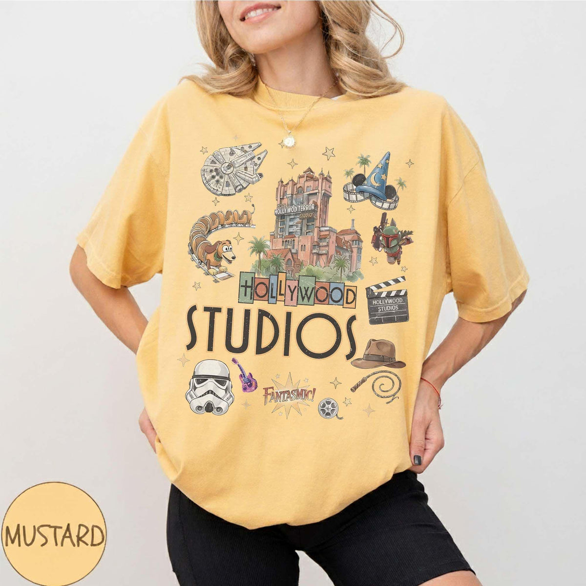 Retro Disney Hollywood Studios Comfort Colors — Gildan Sweatshirt fan art by Snagva (2)
