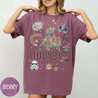 Retro Disney Hollywood Studios Comfort Colors — Bella+Canvas Tee fan art by Snagva (4)