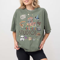 Retro Disney Hollywood Studios Comfort Colors — Bella+Canvas Tee fan art by Snagva (6)