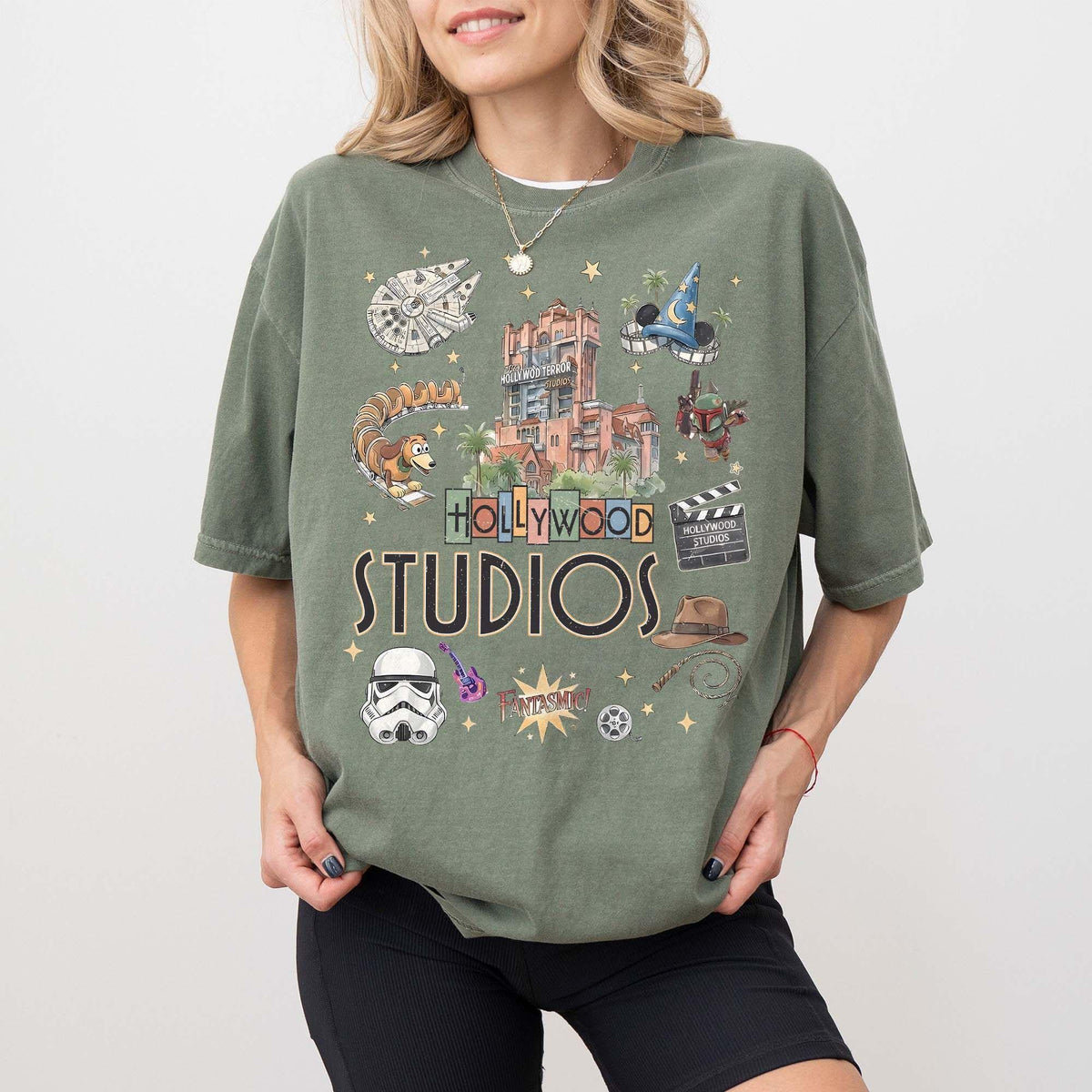 Retro Disney Hollywood Studios Comfort Colors — Gildan Sweatshirt fan art by Snagva (6)