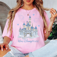 Retro Walt Disney World Castle Mickey — Bella+Canvas Tee fan art by Snagva (3)