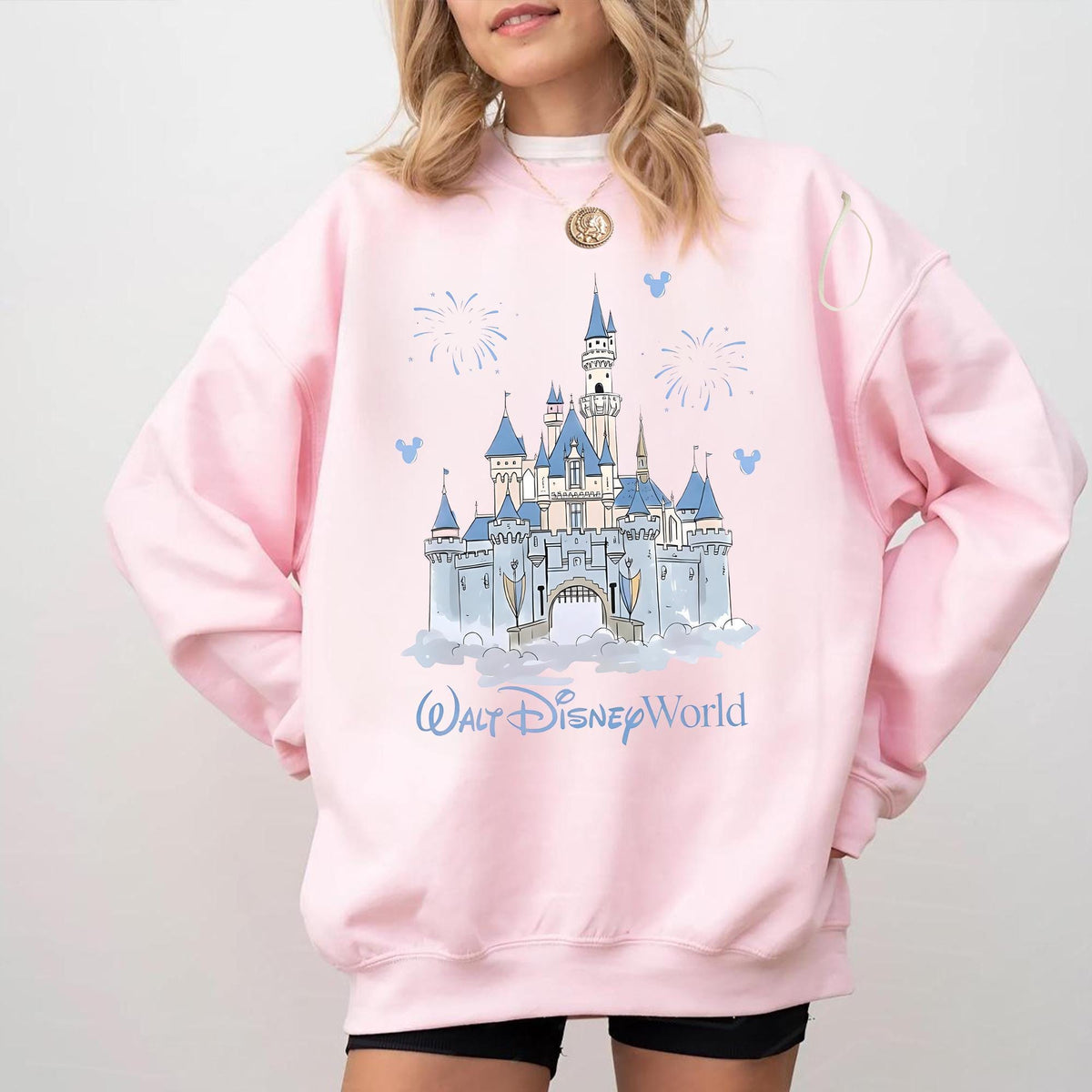 Retro Walt Disney World Castle Mickey — Bella+Canvas Tee fan art by Snagva (5)