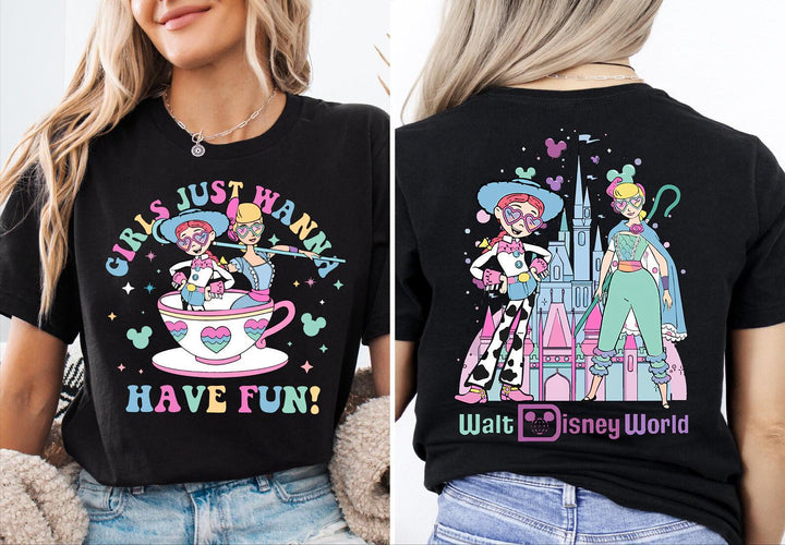 Girls Just Wanna Have Fun Disney — Gildan Hoodie fan art by Snagva
