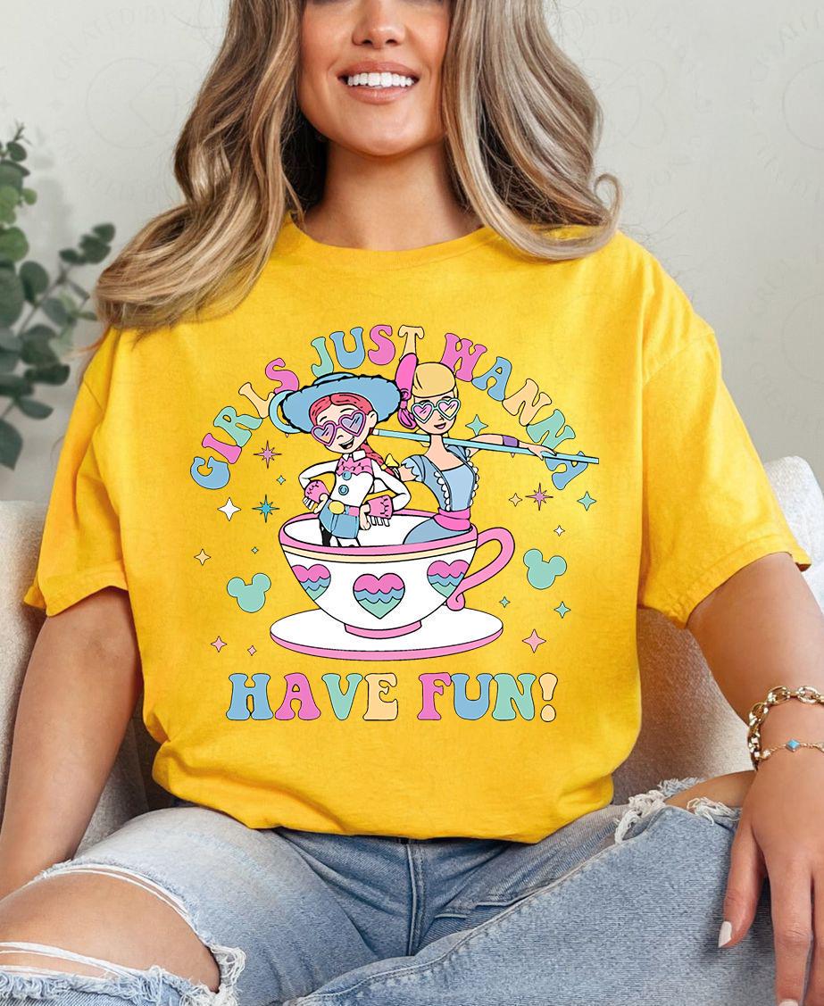 Girls Just Wanna Have Fun Disney — Gildan Hoodie fan art by Snagva (3)
