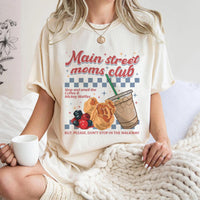 Retro Main Street Mom Club — Comfort Colors Tee fan art by Snagva