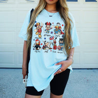 Disney Mickey & Friends Marvel Avengers Signatures — Gildan Sweatshirt fan art by Snagva (2)
