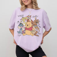 Retro Pooh and Friends Signature Comfort Colors — Bella+Canvas Tee fan art by Snagva (3)