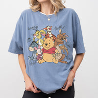 Retro Pooh and Friends Signature Comfort Colors — Bella+Canvas Tee fan art by Snagva (6)