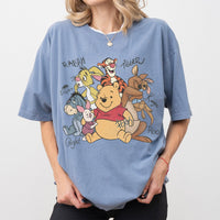 Retro Pooh and Friends Signature Comfort Colors — Gildan Sweatshirt fan art by Snagva (6)