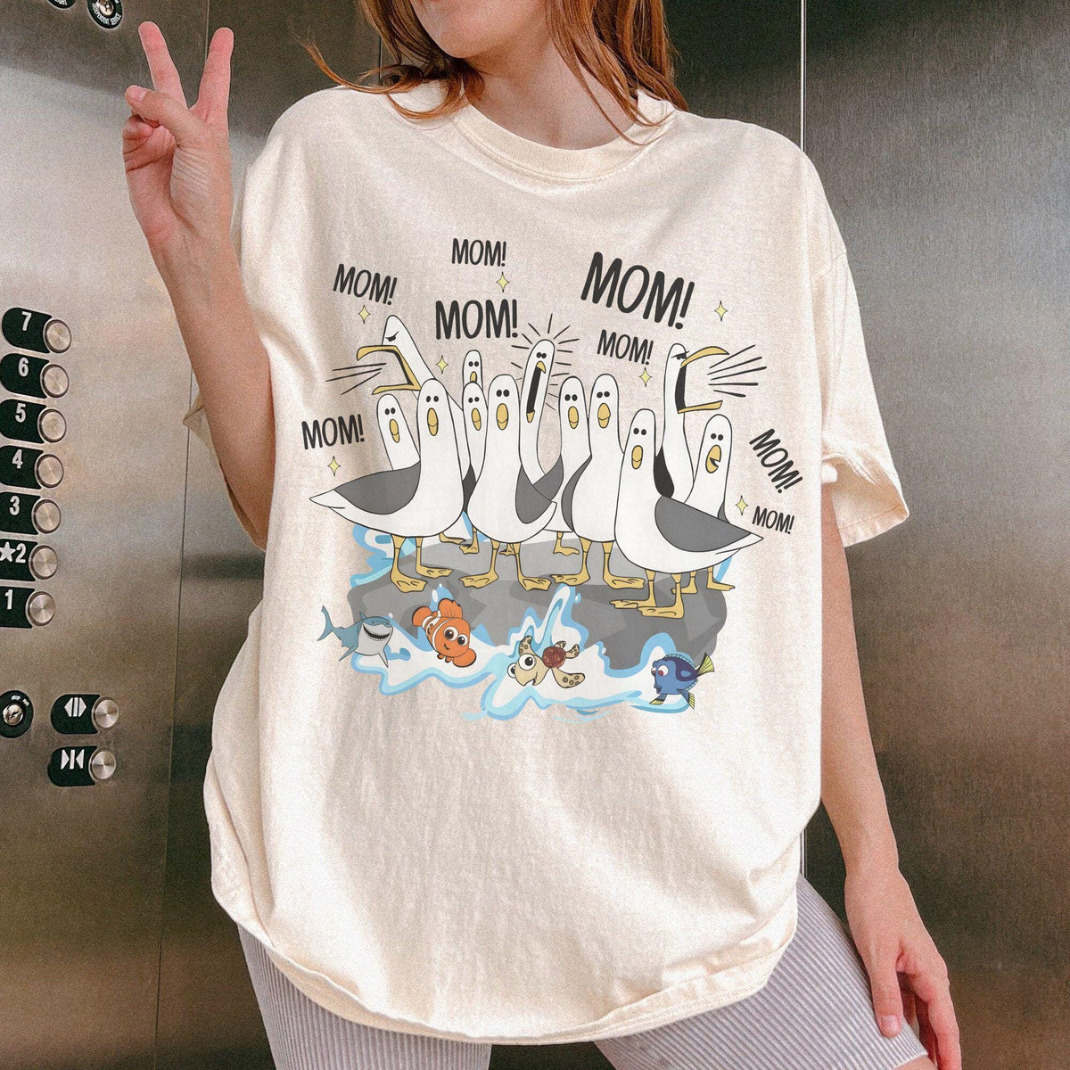 Comfort Colors® Retro Disney Seagulls Mom — Bella+Canvas Tee fan art by Snagva (7)