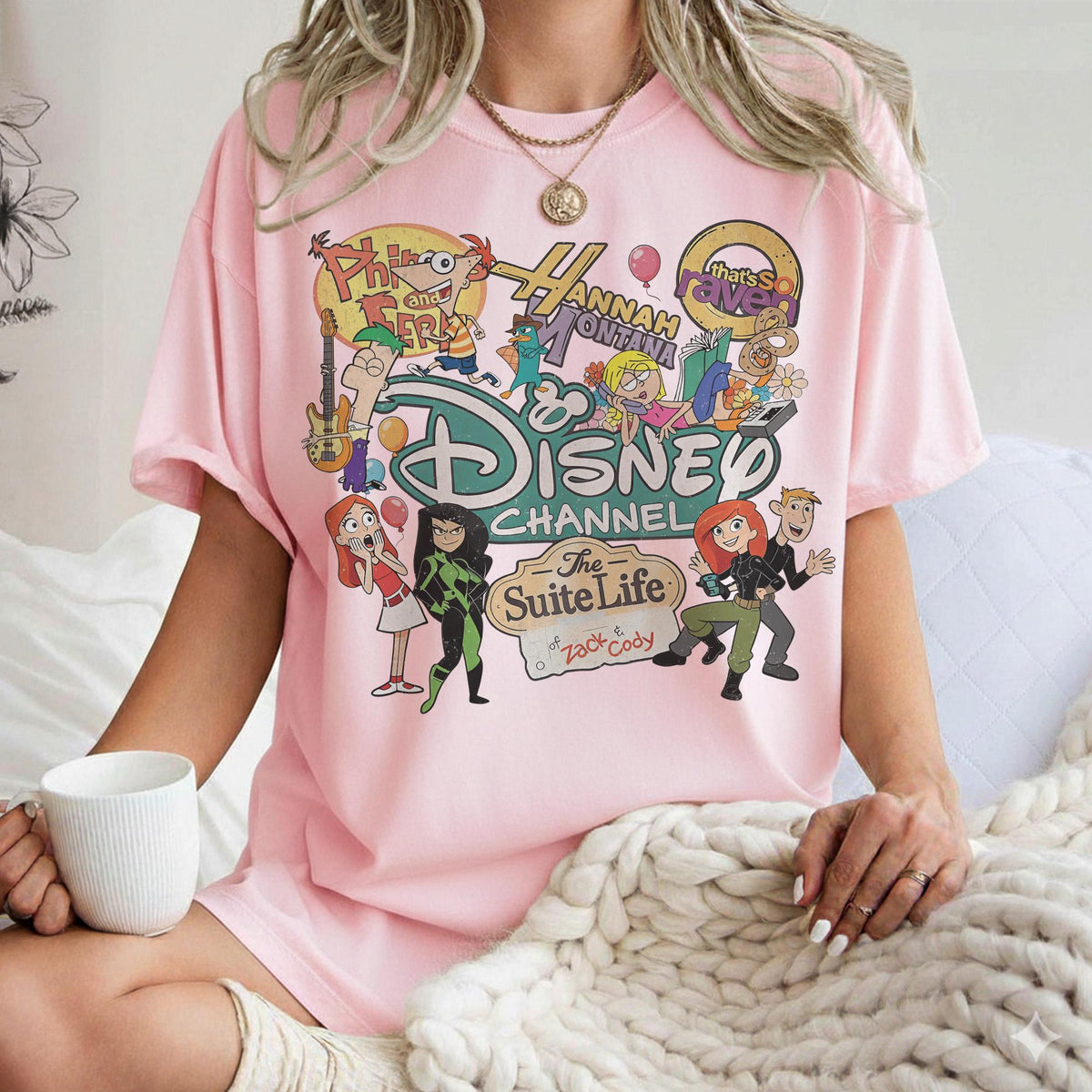 Retro Disney Channel Cartoon Characters — Comfort Colors Tee fan art by Snagva (5)