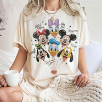 Comfort Colors Retro Mickey and Friends Balloon — Gildan Hoodie fan art by Snagva (7)