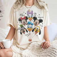 Comfort Colors Retro Mickey and Friends Balloon — Gildan Sweatshirt fan art by Snagva (7)