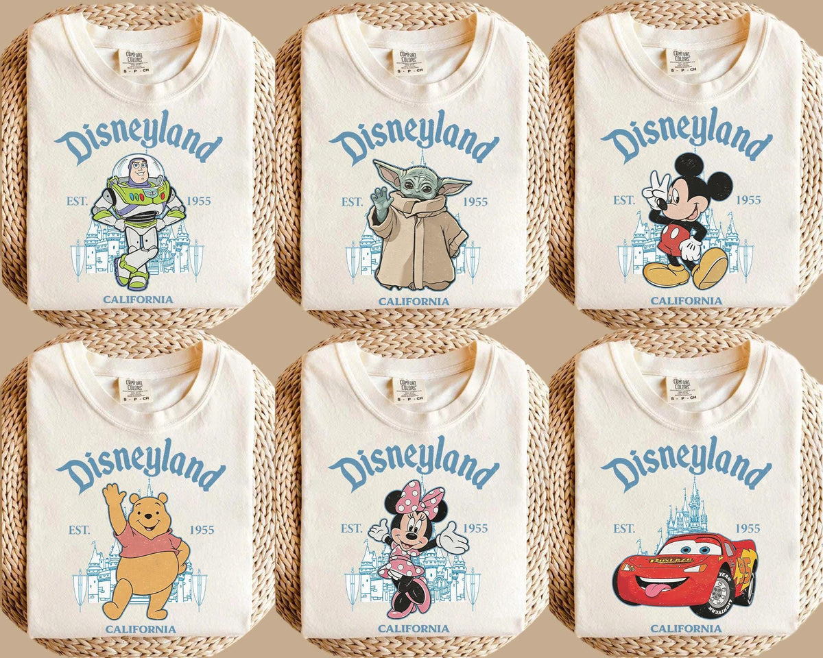 Disneyland Est 1955 Retro Character — Gildan Sweatshirt fan art by Snagva