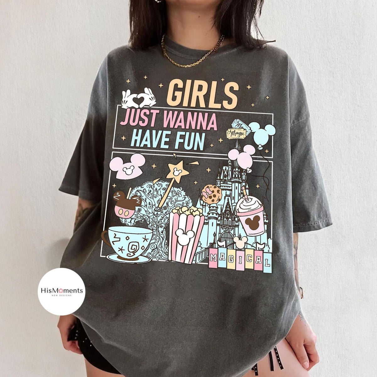 Girls Just Wanna Have Fun — Gildan Hoodie fan art by Snagva (5)
