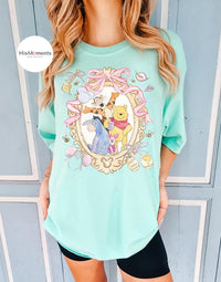 Watercolor Coquette Bow Winnie the Pooh and Friends — Gildan Sweatshirt fan art by Snagva (6)