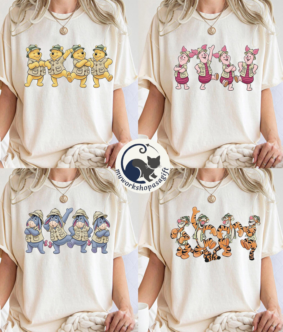 Disney Winnie the Pooh Animal Kingdom — Gildan Hoodie fan art by Snagva